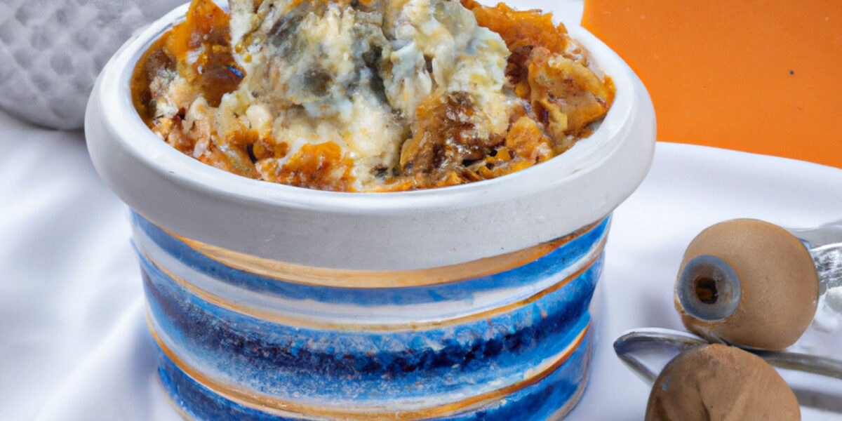 apricot and stilton pots