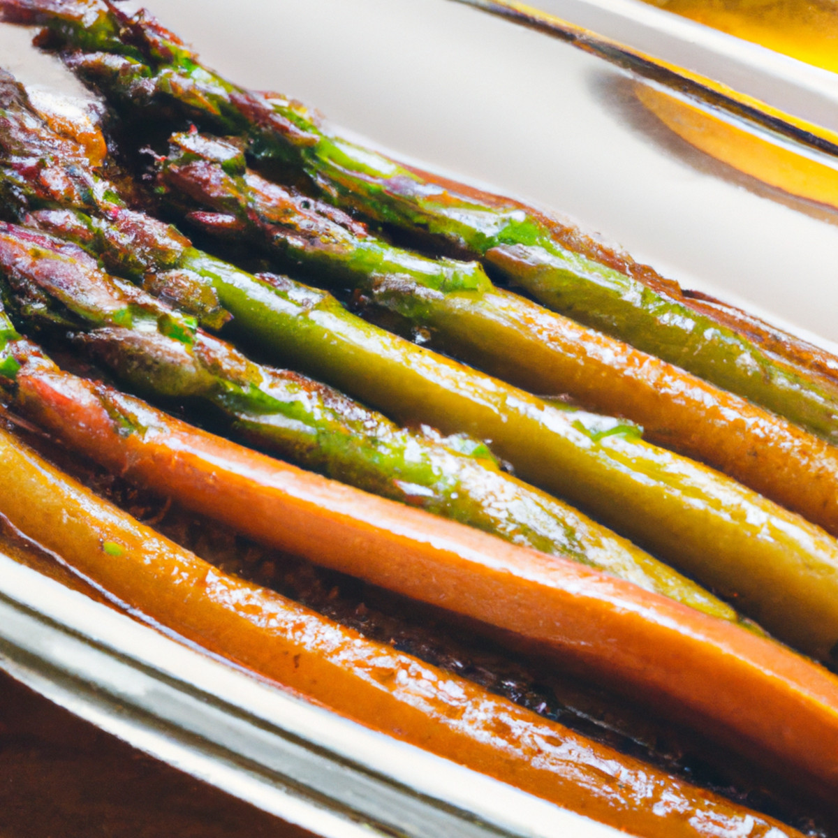 apricot-glazed asparagus