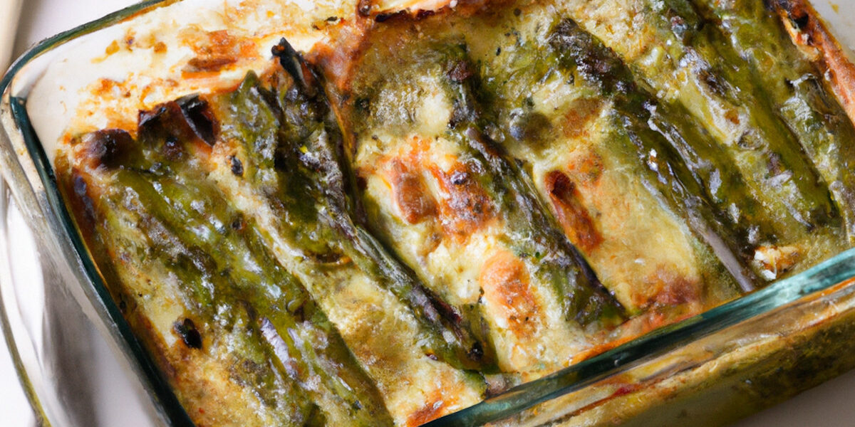 asparagus and fava beans lasagna