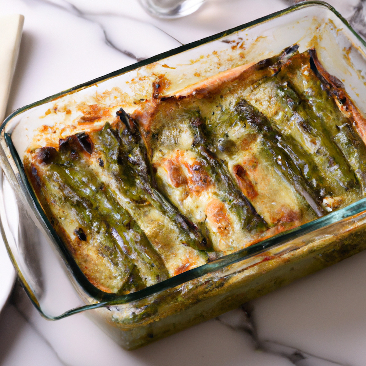 asparagus and fava beans lasagna