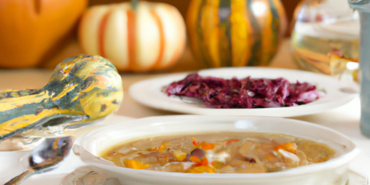 bean, pumpkin and emmer soup