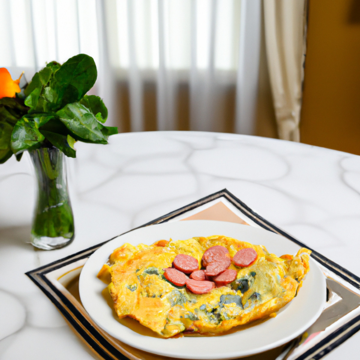 beyond sausage and spinach frittata