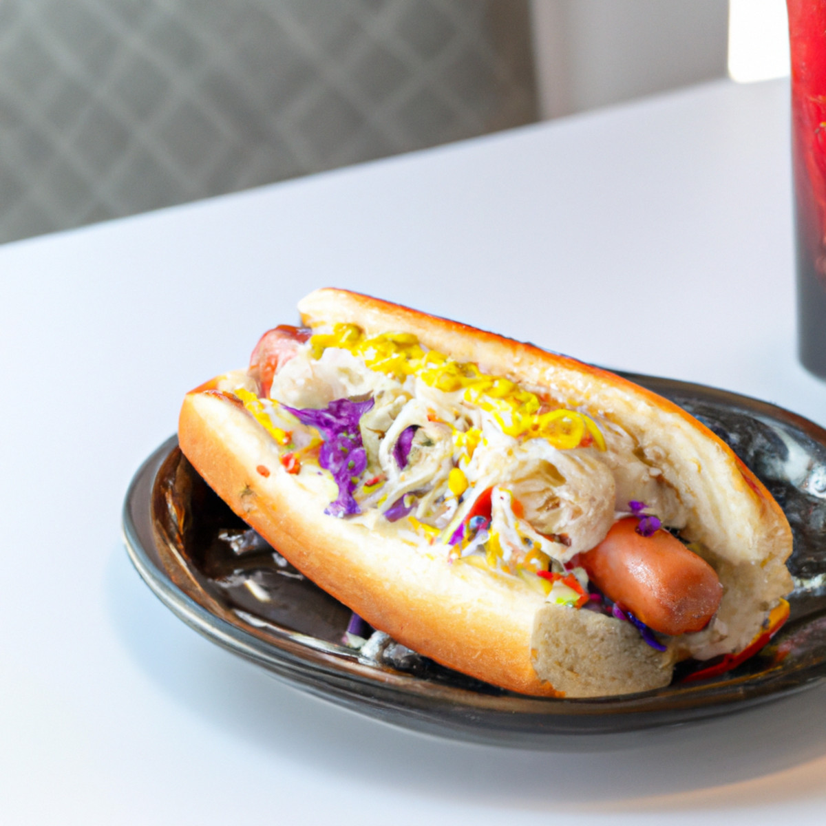 beyond sausage with balsamic vinaigrette slaw