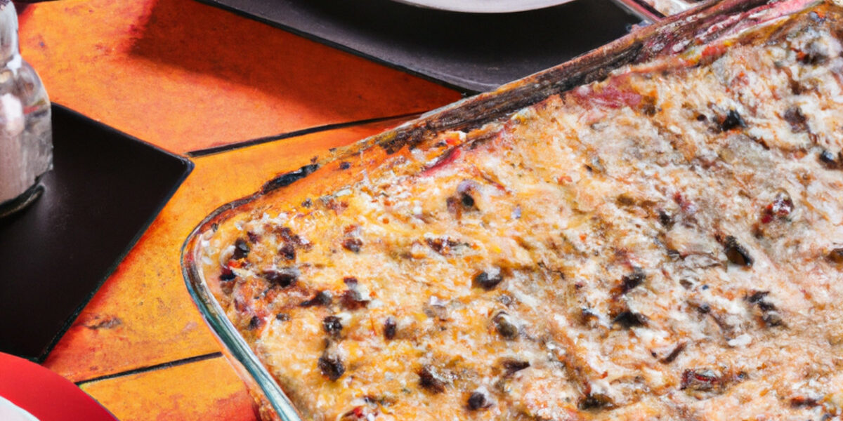 black beans and corn lasagna