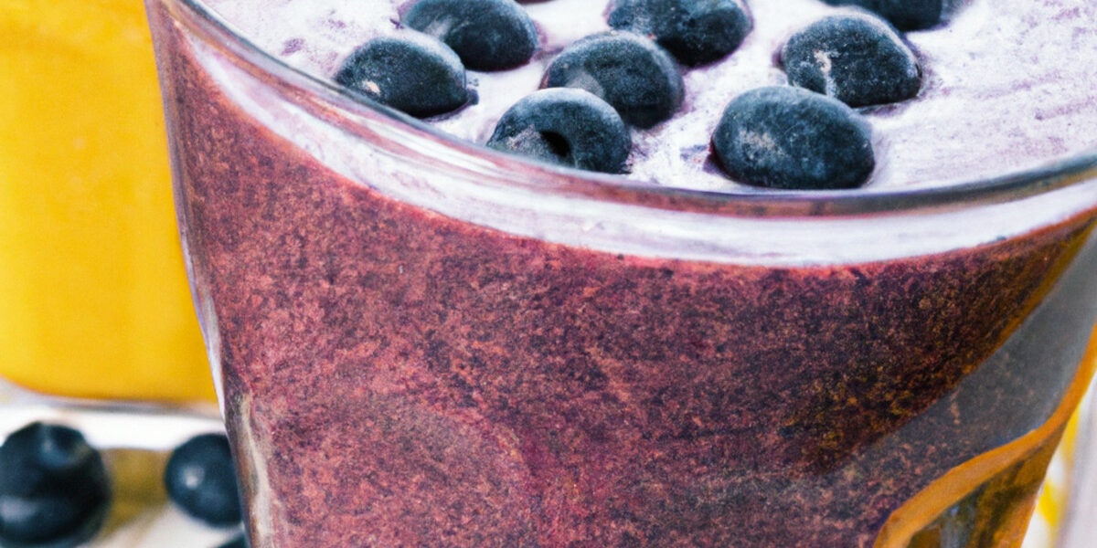 blueberries and orange smoothie