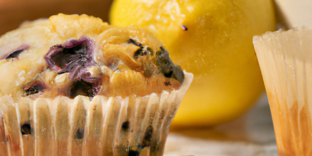 blueberry and lemon muffins