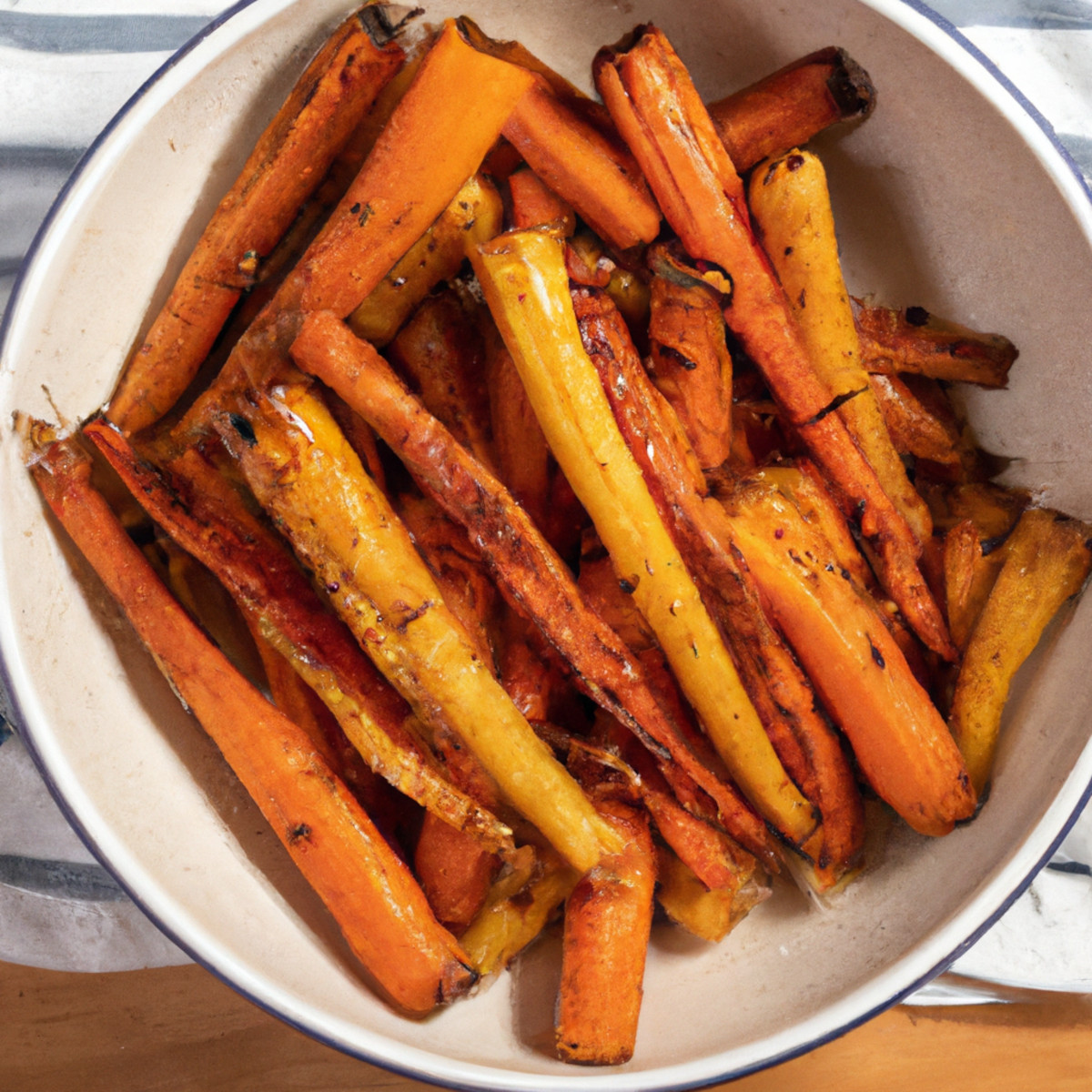 caramelized carrots and parsnips