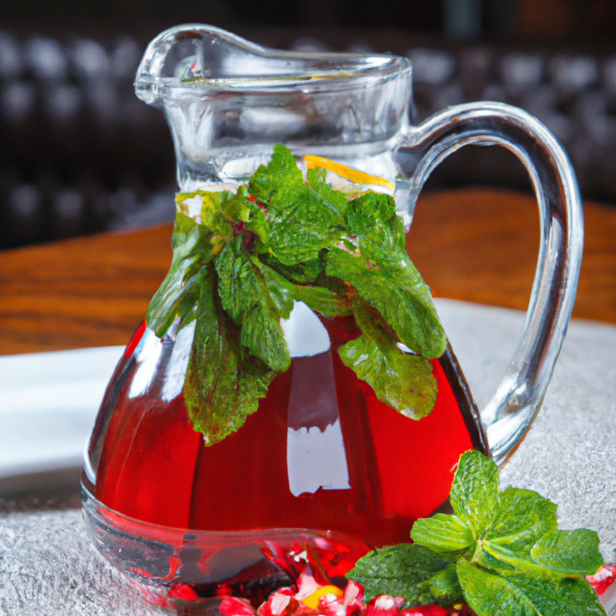 chamomile and pomegranate tea