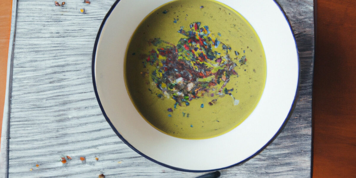 cheese and greens soup