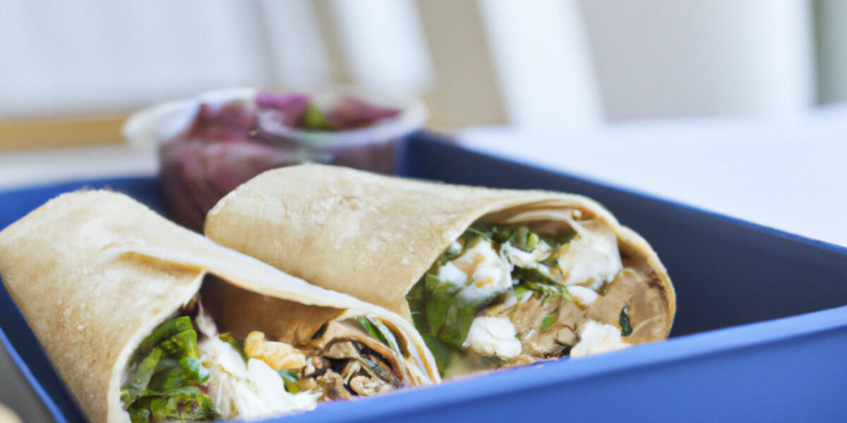 cheese and salad wraps