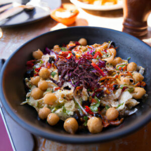 chickpea and avocado salad