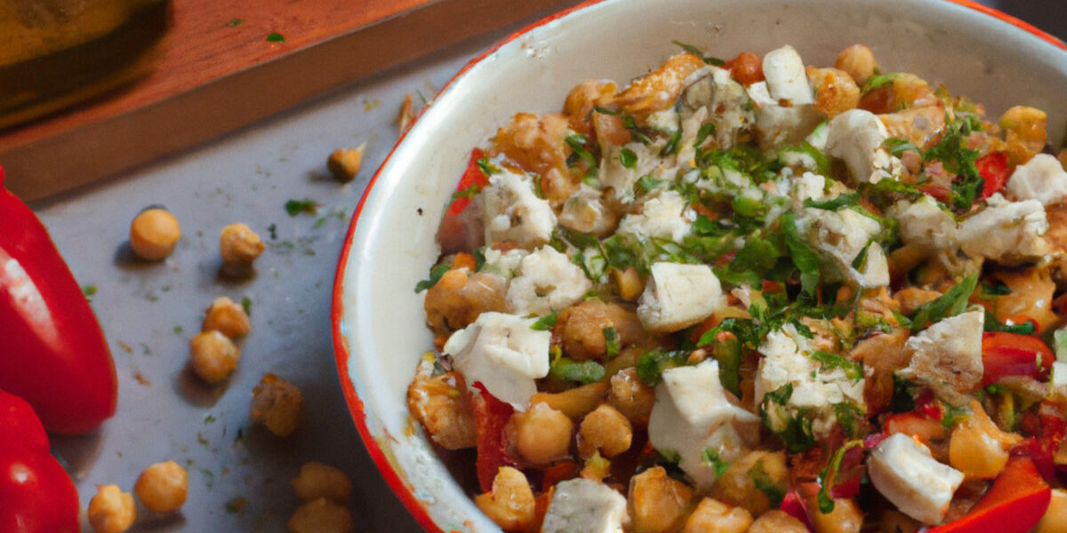 chickpea salad with cumin vinaigrette