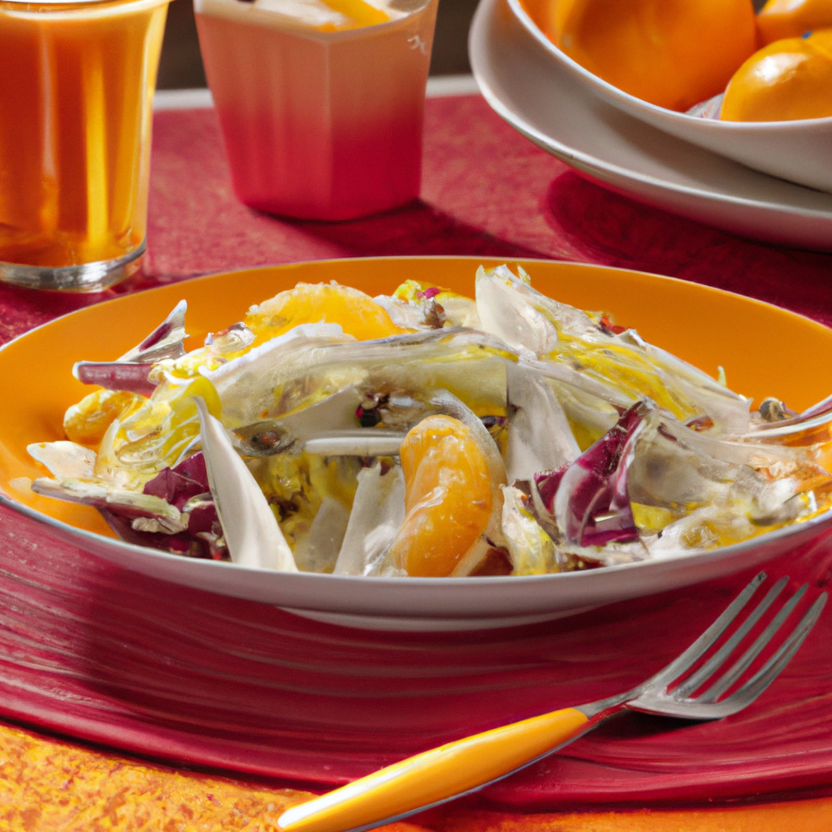 chicory salad with orange dressing