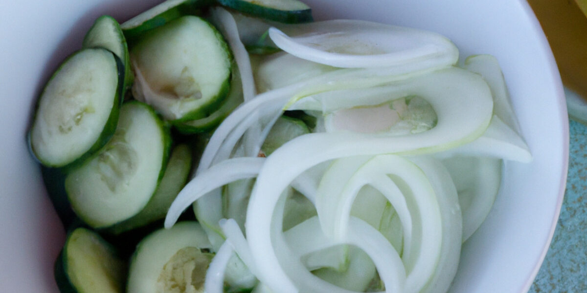chilled cucumber slices