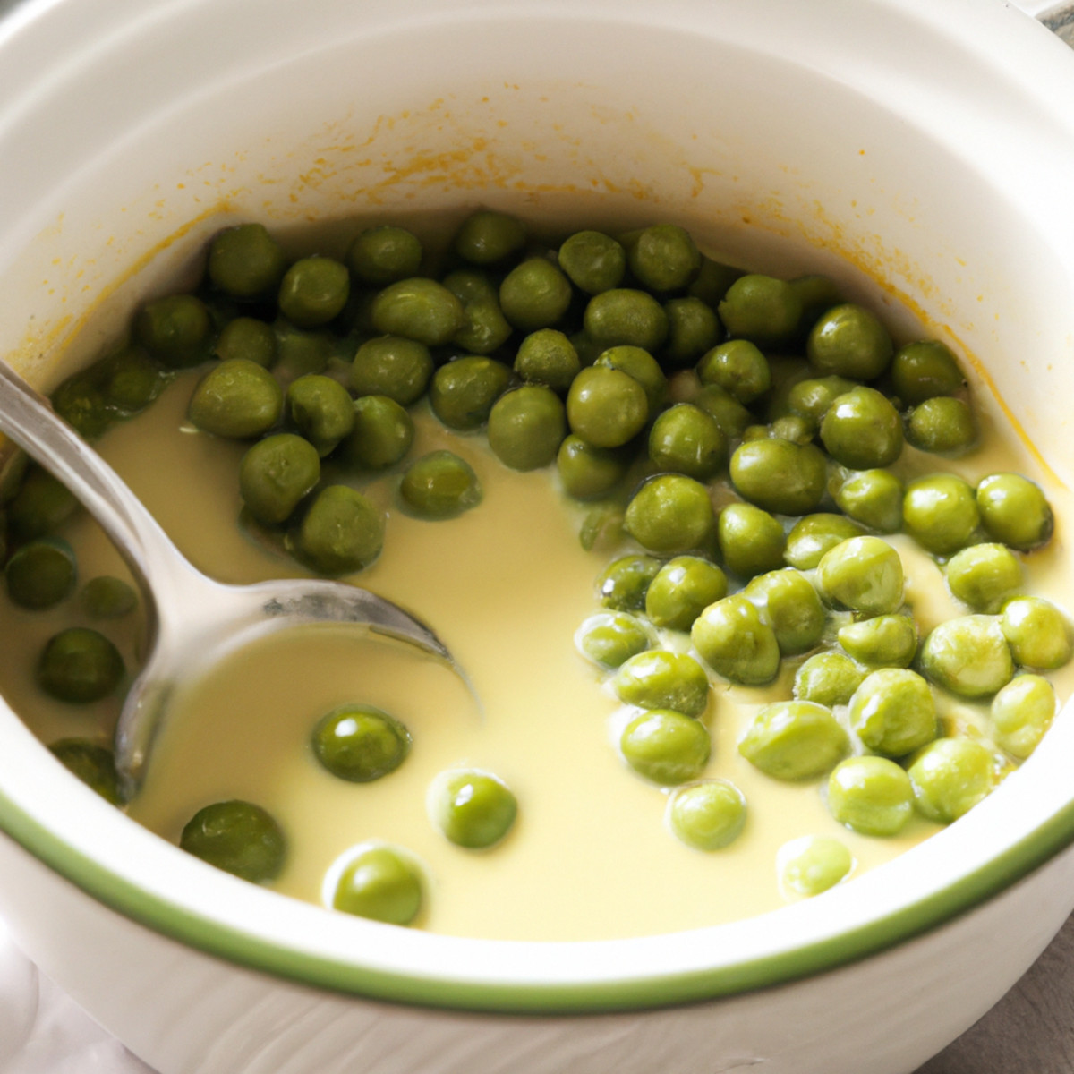 creamed peas