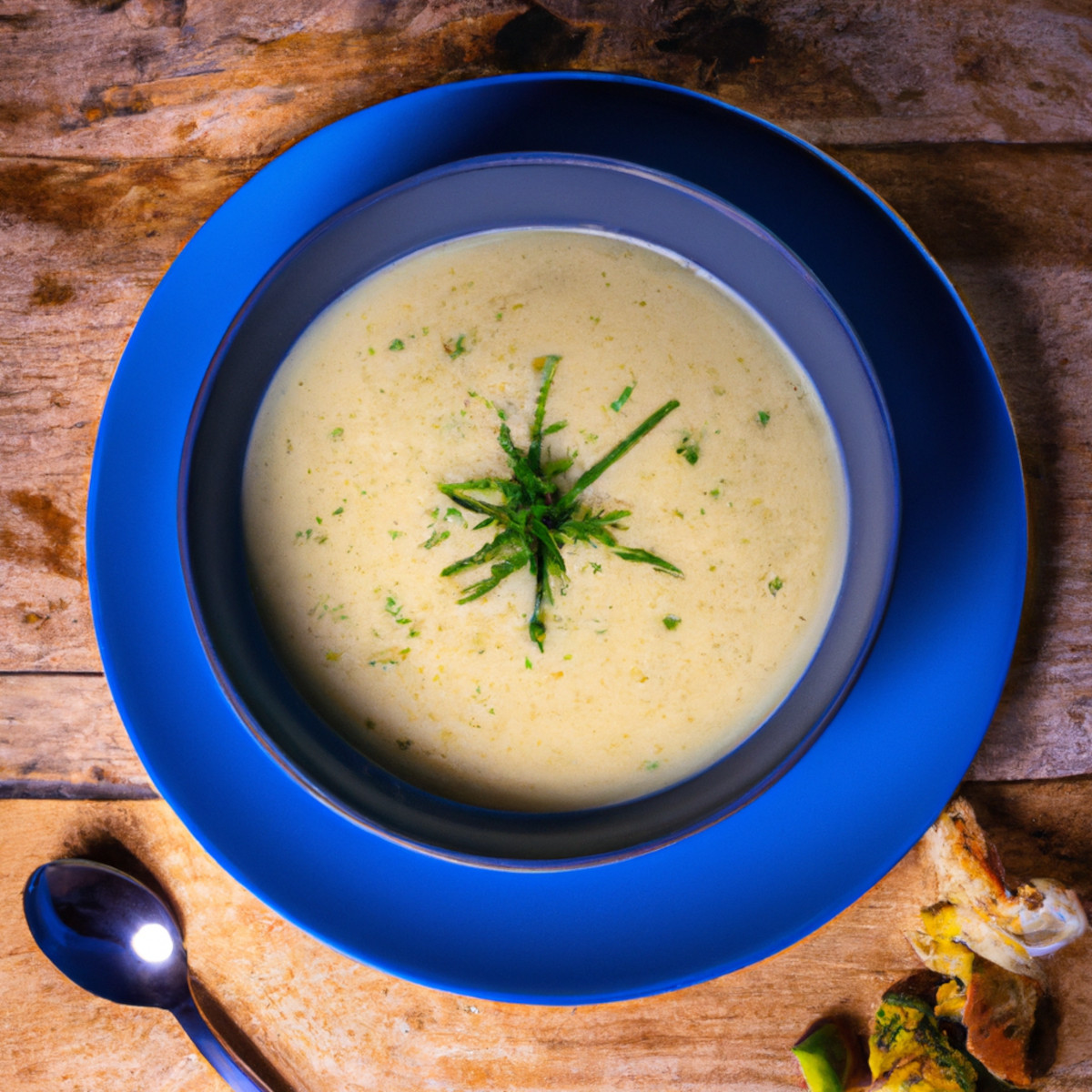 creamless cauliflower leek soup