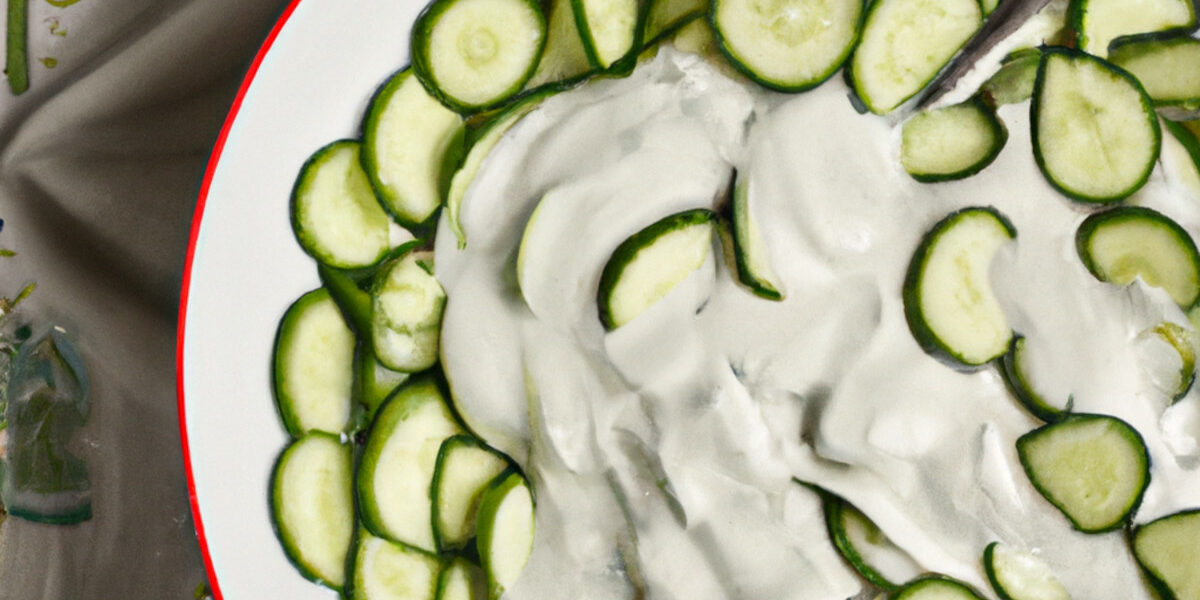 creamy cucumber salad