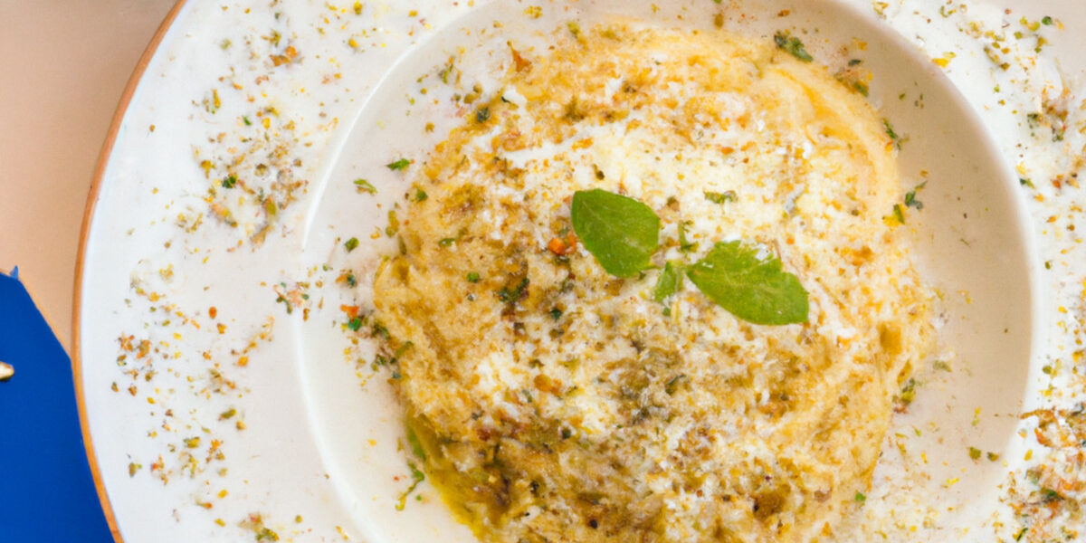 creamy pasta with oregano and hazelnut