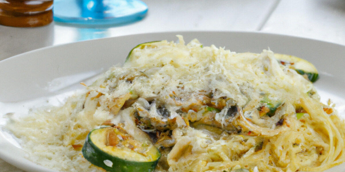 creamy veggie pasta with carbonara sauce
