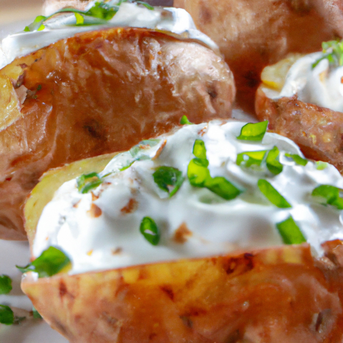 crusty baked potatoes
