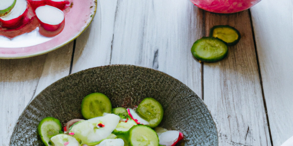 cucumber salad with creamy dressing