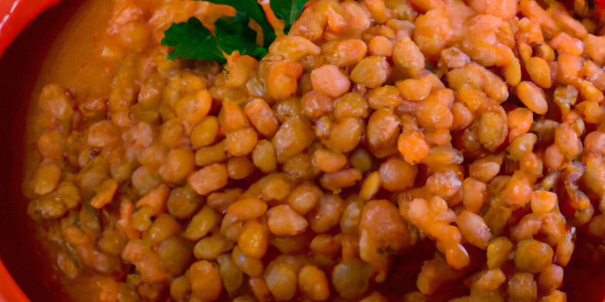 curry flavored red lentils