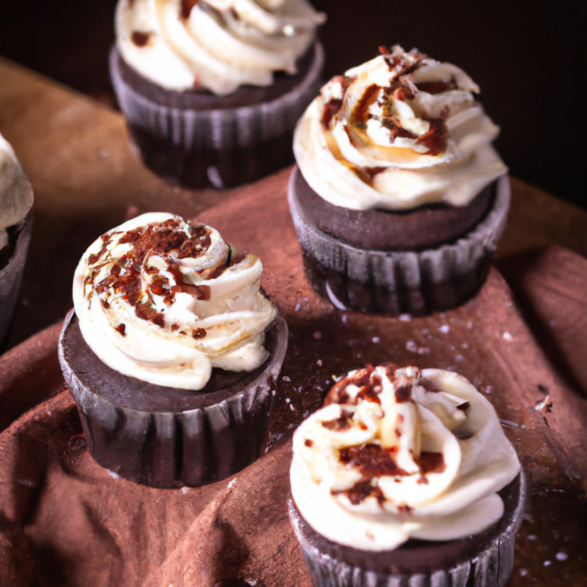 dark chocolate cupcakes