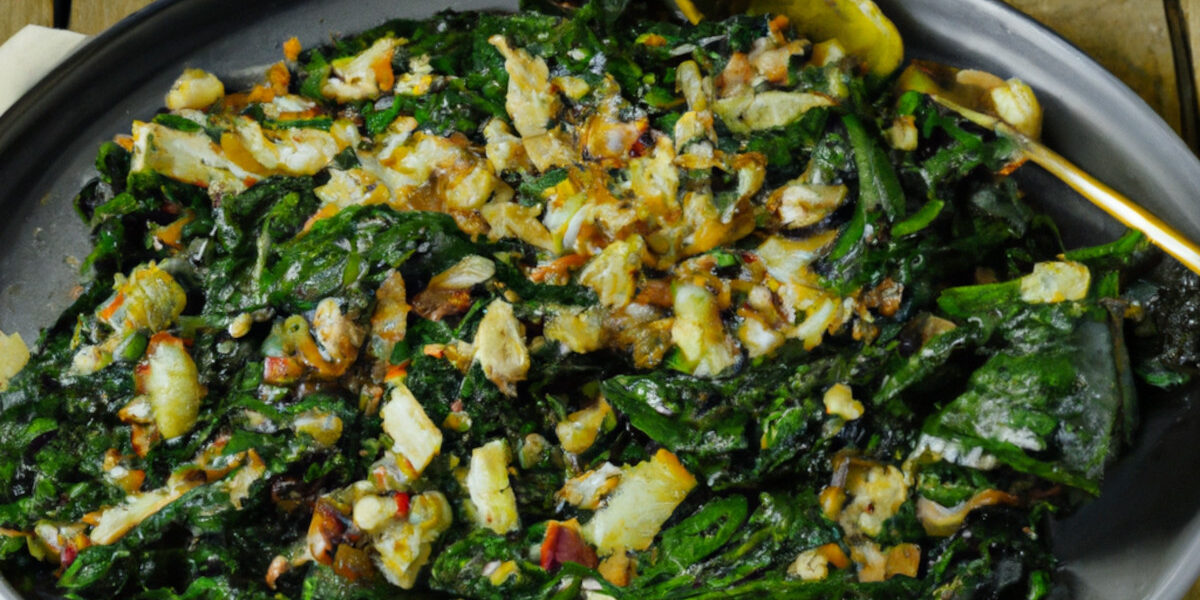 fried swiss chard with cheese