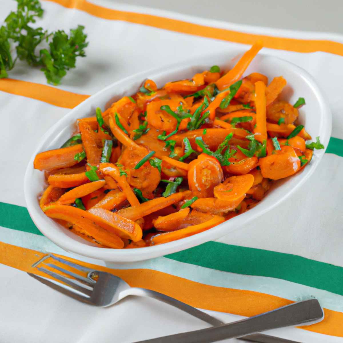garlicky sauteed carrots