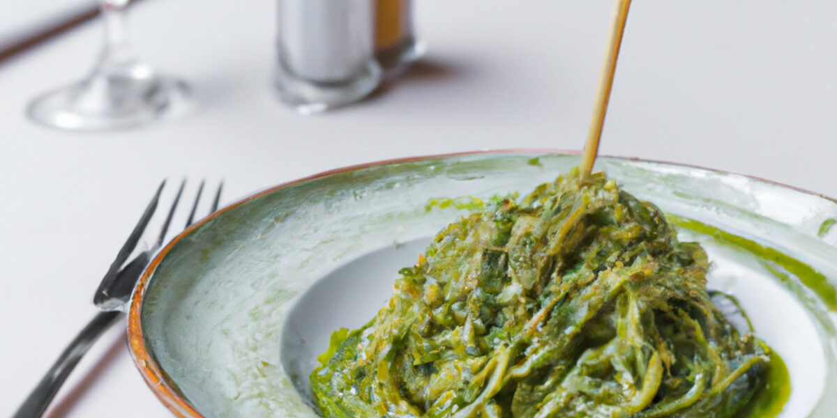 green sauce pasta