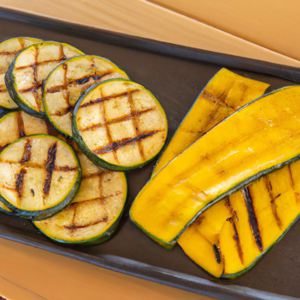 grilled yellow squash and zucchini