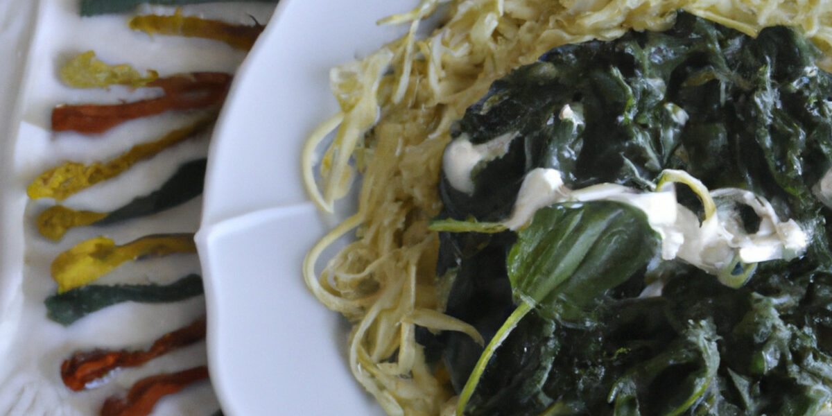 herbed cheese and spinach pasta