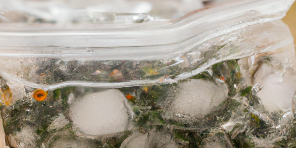 herbs ice cubes