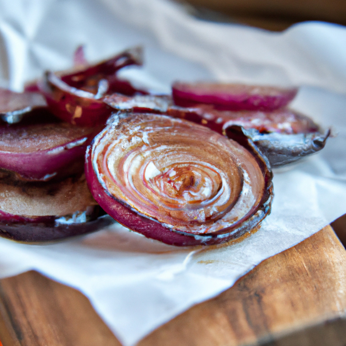 honey baked red onions