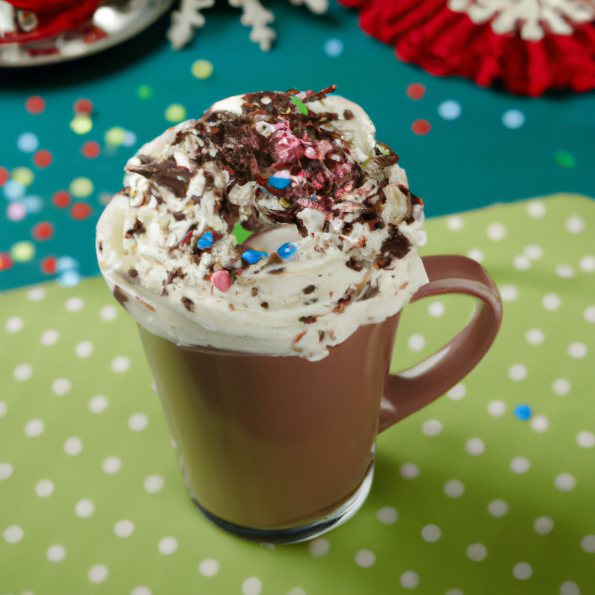 hot cocoa with chocolate peanut butter