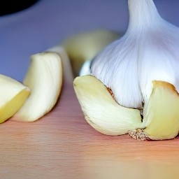 peeled garlic.