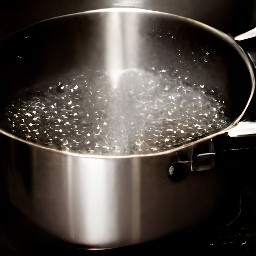 13 cups of boiling water.