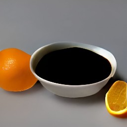 a soy-orange sauce.