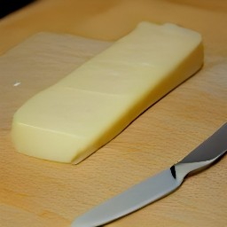 the halloumi cheese is cut into 6 pieces.