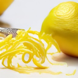 the zester will remove the lemon's outermost layer, which is full of flavorful oils.