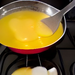 a cooked egg.