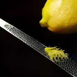 the zester will remove the lemon's outermost layer of skin, known as the zest.
