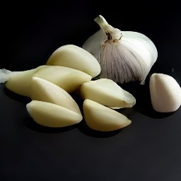 garlic that has been peeled.