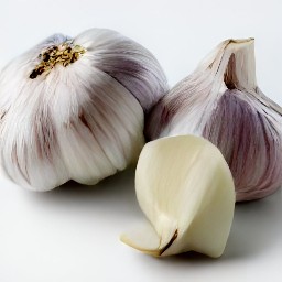 peeled garlic.