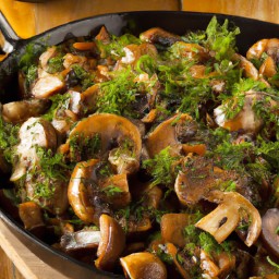 

A vegan, gluten-free, egg-free, nut-free and soy-free dinner side dish of sautéed portabella mushrooms that's bursting with spicy flavour.