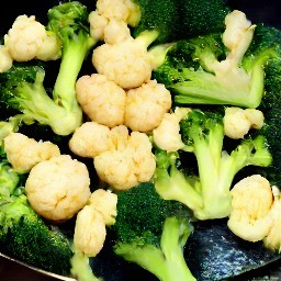 a plate of stir-fried vegetables with garlic, onion, salt, black pepper, and parsley.