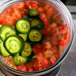 a salsa mixture.