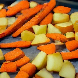 the food cooked in the oven for 30 minutes.