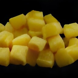 pineapple chunks.