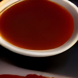 the sweet and sour sauce was transferred to a bowl.